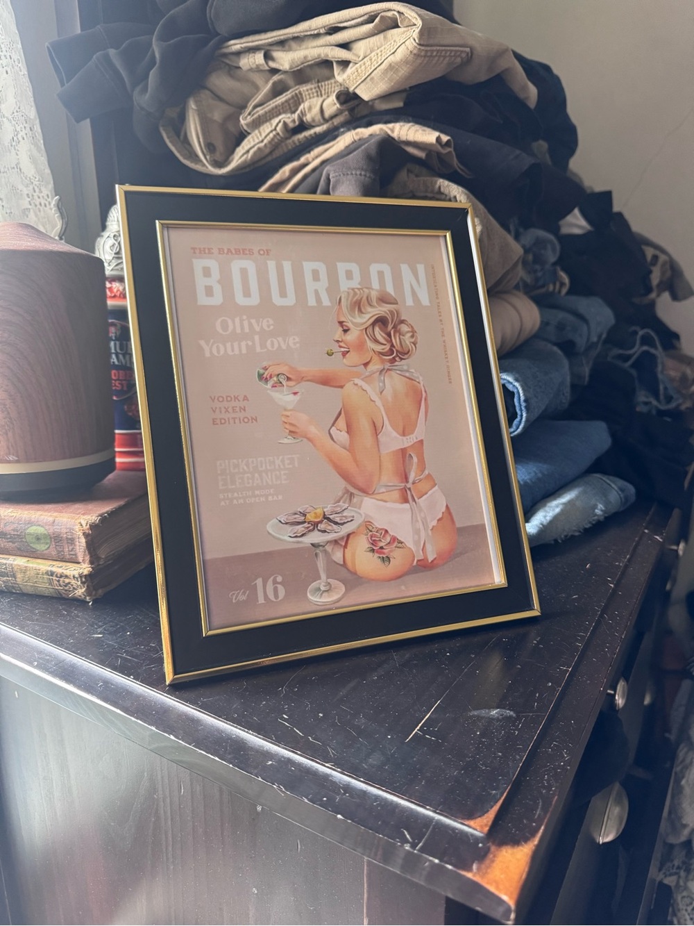 Free People Pink & Cream Pinup Bourbon Art Print